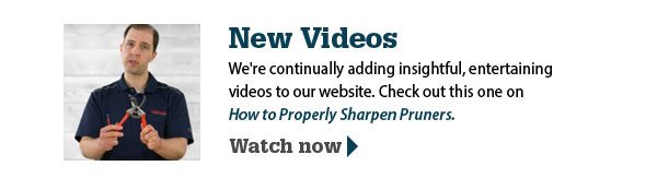New Videos: How to Properly Sharpen Pruners