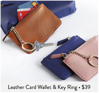 Leather Card Wallet & Key Ring