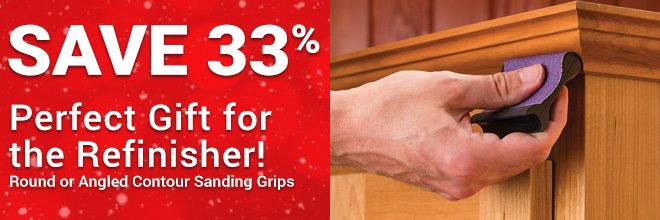 Save 33% on Round or Angled Contour Sanding Grips