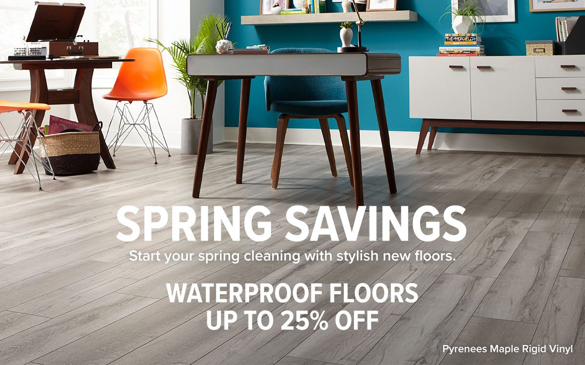 Waterproof floors up to 25% off