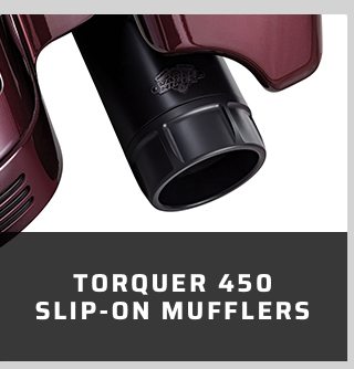 Torquer 450 slip-on mufflers