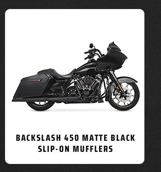 Backslash 450 Matte Black Slip-On Mufflers