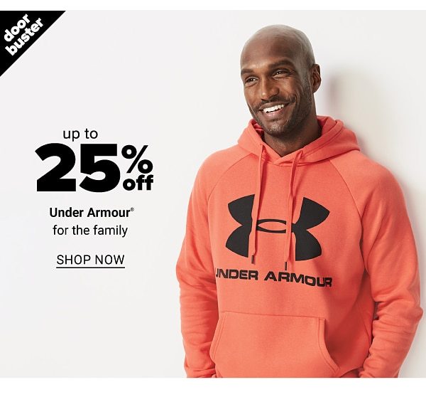 Up to 25% off Under Armour for the Family - Shop Now