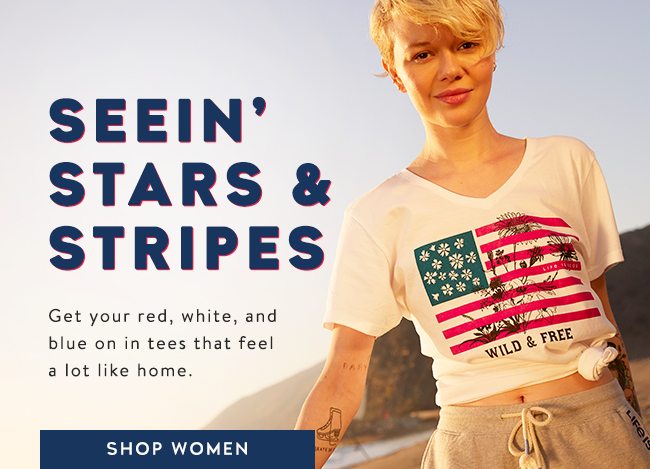 Shop women's Americana graphic tees