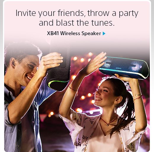 Invite your friends, throw a party and blast the tunes. | Nothing beats blasting beats on the XB41 Speaker