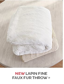 NEW Lapin Fine Faux Fur Throw