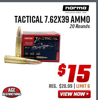 Norma Tactical 7.62x39 Ammo