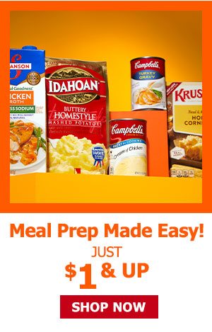 Meal Prep Made Easy! Just $1 & up