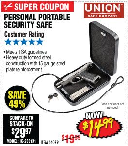 View Personal Portable Security Safe