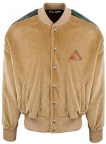 Logo Patch Buttoned Corduroy Jacket