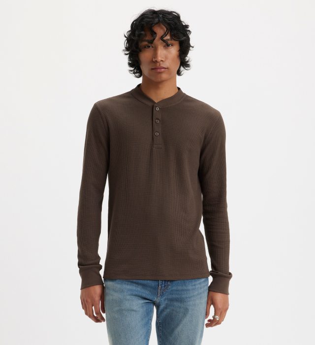 SHOP THE LONG SLEEVE THERMAL HENLEY