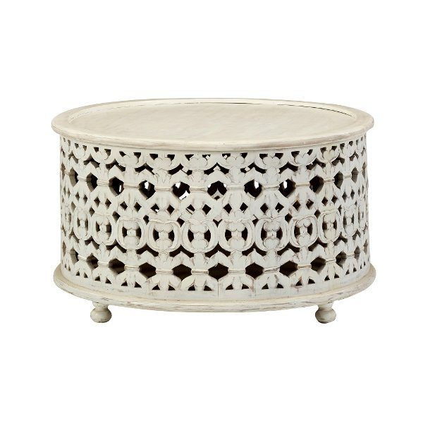 Marguerite White Round Coffee Table