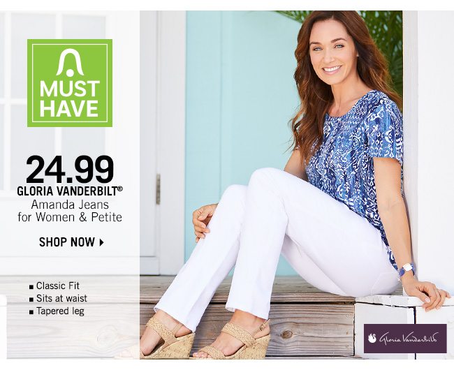 Shop 24.99 Gloria Vanderbilt Amanda Jeans for Women & Petite