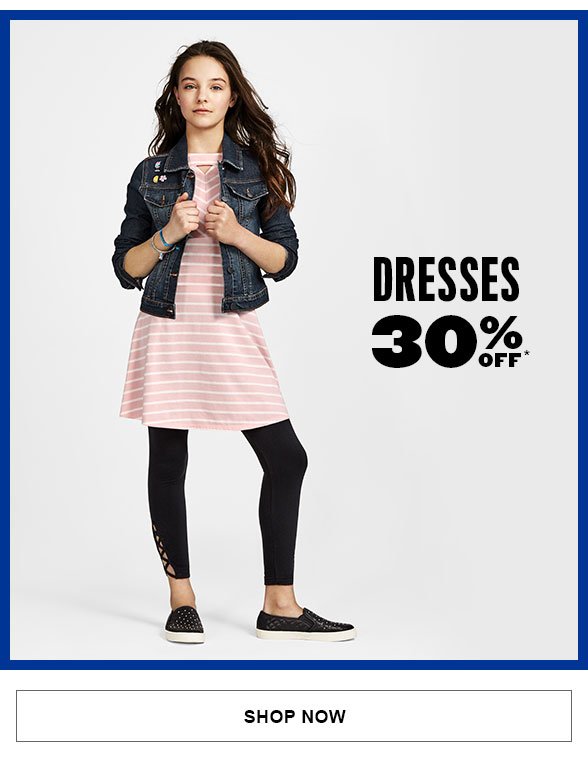 Dresses 30% off