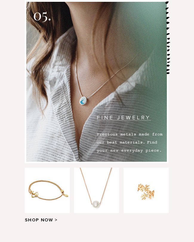 Pretty pieces made from precious metals. Find your favorite> 