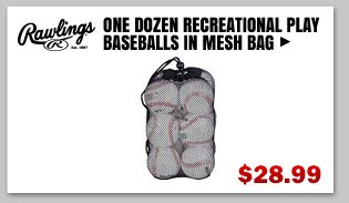 Rawlings One Dozen Recreational Play Baseballs in Mesh Bag