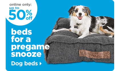 Online only: Up to 50% off beds for a pregame snooze. Dog beds > 