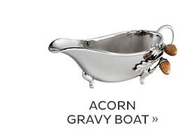 Acorn Gravy Boat