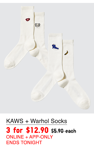 PDP 6 - KAWS AND WARHOL SOCKS