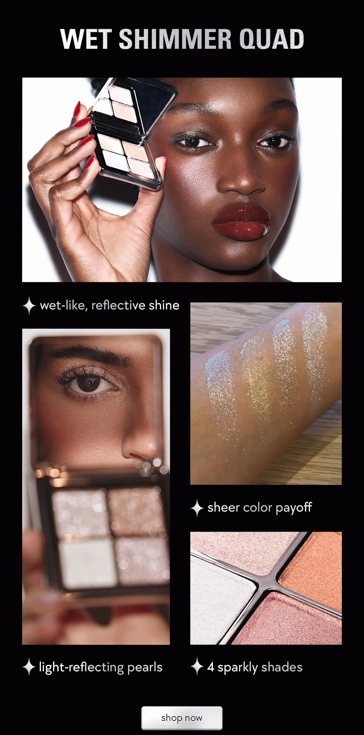 shop new wet shimmer quad