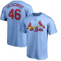 Paul Goldschmidt St. Louis Cardinals Majestic Official Name & Number T-Shirt – Light Blue