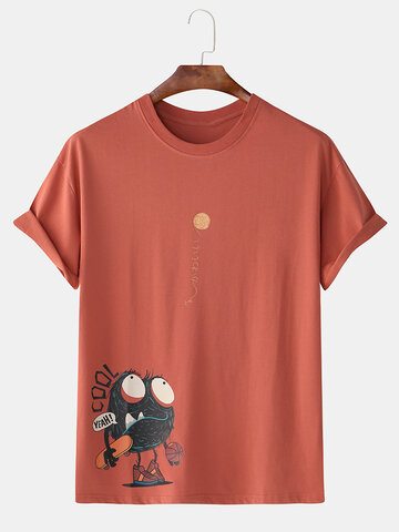 99% Cotton Monster Print T-Shirts