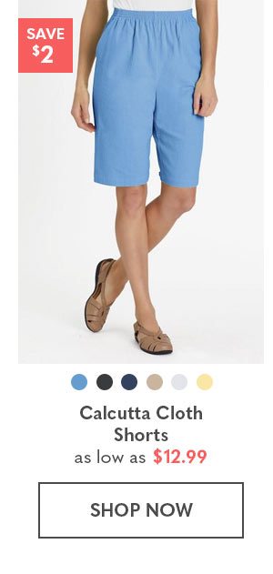 Calcutta Cloth Shorts as low as $12.99