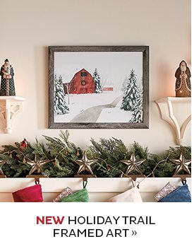 NEW Holiday Trail Framed Art