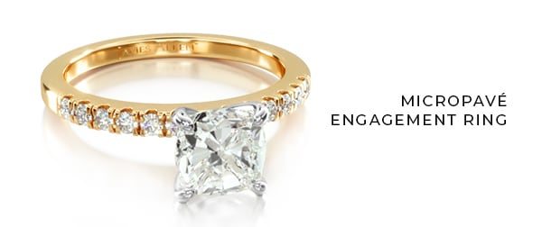 Micropavé Engagement Ring