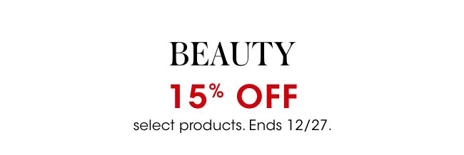 Beauty 15% Off