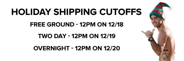 Holiday Shipping Cutoffs