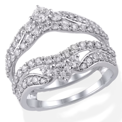 Diamond Enhancer Ring 1-1/2 ct tw 14K White Gold