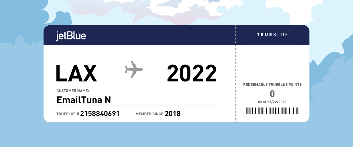 Your 2021 in review. Now boarding, more adventures with JetBlue in the New Year.