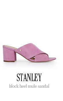 STANLEY block heel mule sandal