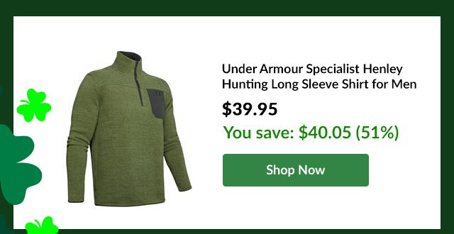 Under Armour Specialist Henley Hunting Long Sleeve Shirt for Men