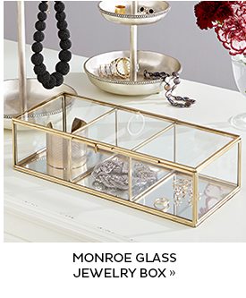 Monroe Glass Jewlery Box