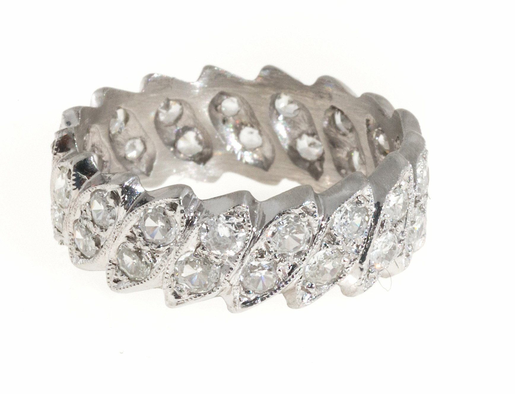 Image of Platinum Diamond Eternity Ring Size 9.5