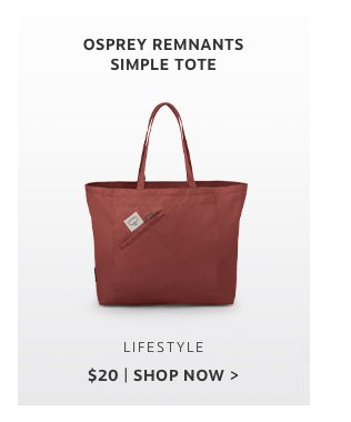 Osprey Remnants Simple Tote - Jasper Red - $20