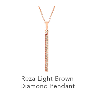Reza Light Brown Diamond Pendant