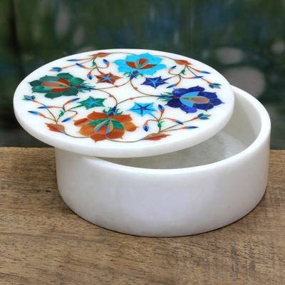 Marble Inlay Jewelry Boxes