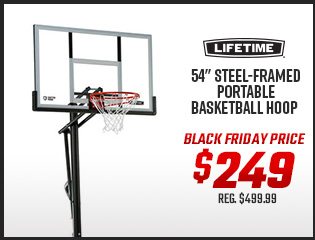 Lifetime 54" Steel-Framed Portable Basketball Hoop