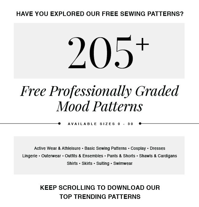 SEE ALL 205+ FREE SEWING PATTERNS