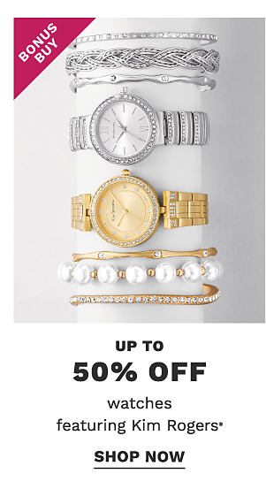 Bonus Buy - Up to 50% off watches featuring Kim Rogers®. Shop Now.