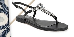 Lana Jeweled Flat Sandals