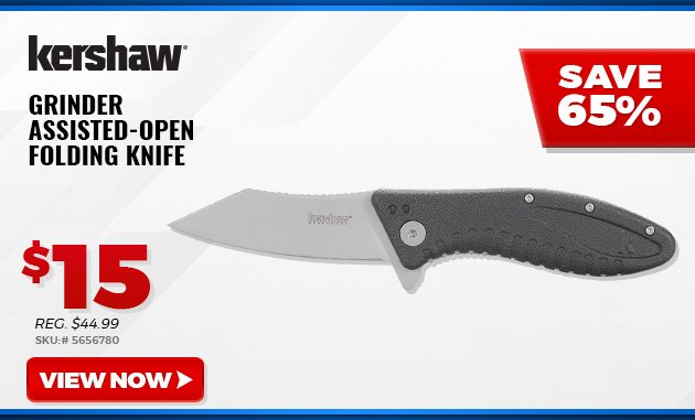 KERSHAW GRINDER ASSISTED-OPEN FOLDING KNIFE