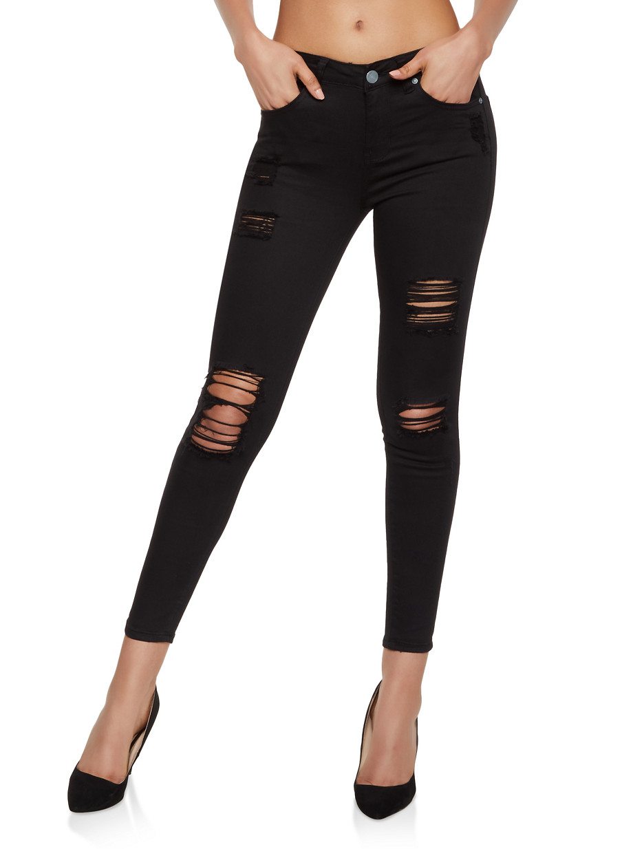 Almost Famous Destruction Skinny Jeans