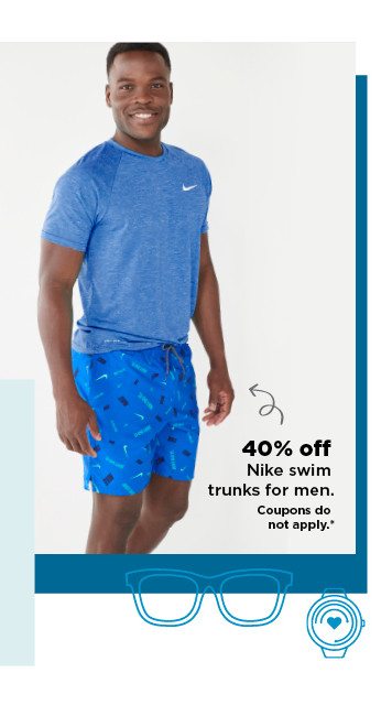 40% off nike swim trunks for men. shop now.