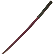 Maroon Wood Bokken Sword