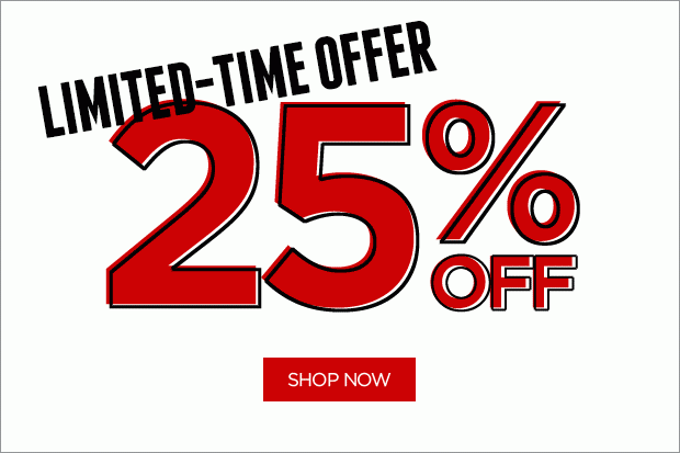 Limited-time! 25% off sitewide!