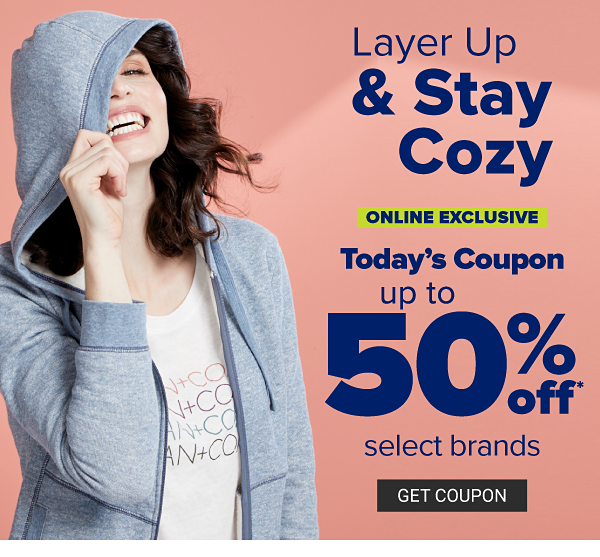 Layer up & stay cozy. Online Exclusive - Up to 50% off select brands. Get Coupon.